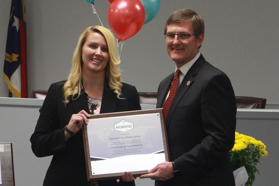 Bessemer City Middle earns accreditation as a quality school Bessemer City Middle earns accreditation as a quality school